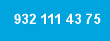 932 111 43 75 932 111 43 75